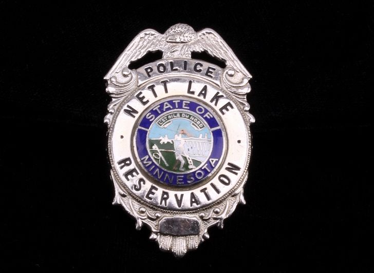 Appraisal: Nett Lake Reservation Police Badge Minnesota For your consideration is