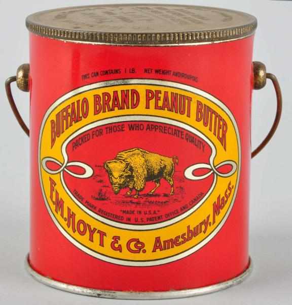 Appraisal: Buffalo Brand -Pound Peanut Butter Pail Description Beautiful condition Original