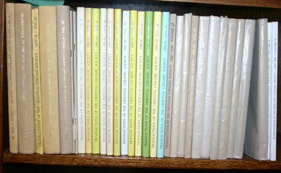 Appraisal: Ceramics Asia Transactions Of The Oriental Ceramic Society Vols Vols