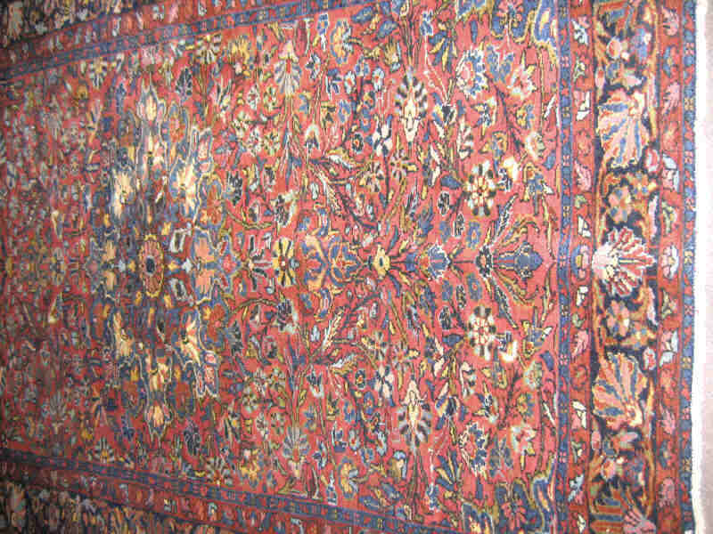 Appraisal: MEHRABAN LILIHAN AREA RUG The rich red field with plush