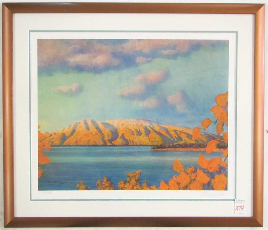 Appraisal: FRED MACHETANZ AMERICAN - LITHOGRAPH Across the Inlet limited edition