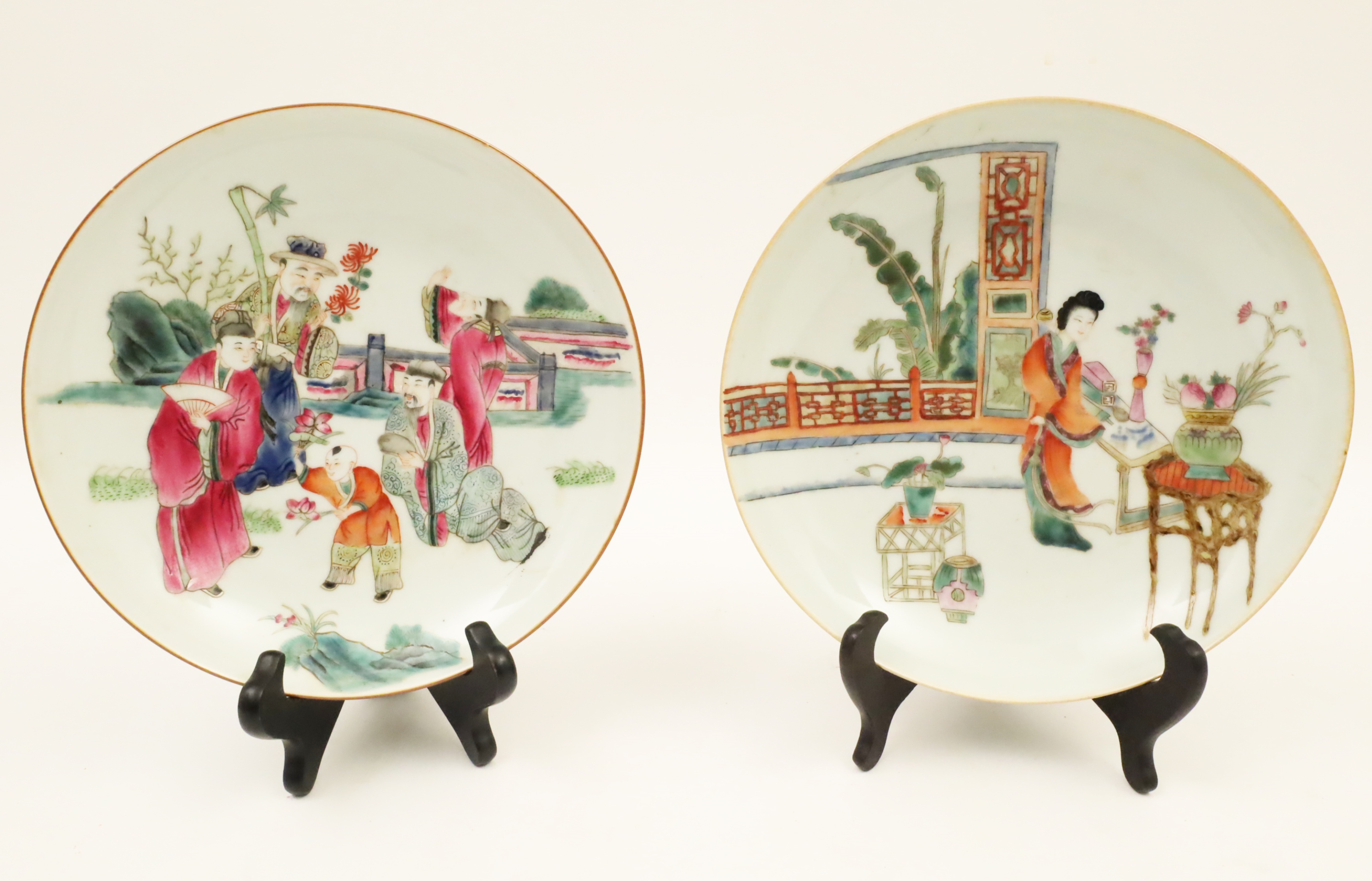 Appraisal: PR OF FAMILLE ROSE CHINESE PORCELAIN BOWLS Pair of Famille