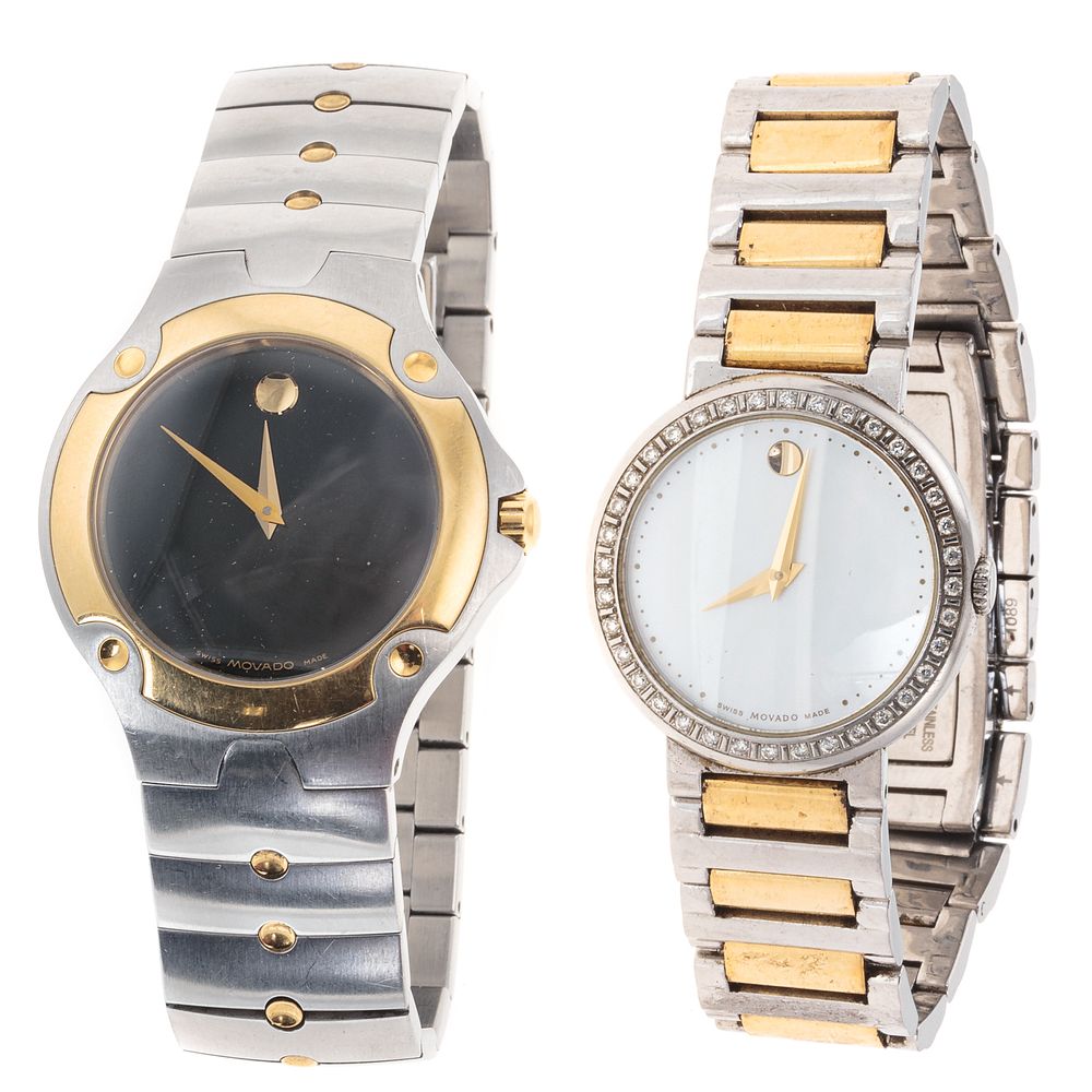 Appraisal: A Pair of Movado Wrist Watches Movado Sports Edition wrist