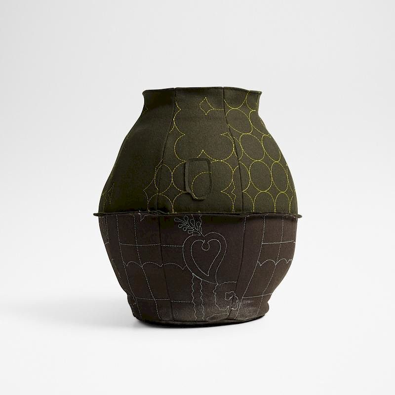 Appraisal: Hella Jongerius Quilted vase Hella Jongerius Quilted vase Jongeriuslab The