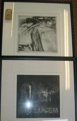 Appraisal: TREVOR STUBLEY Cliff etching limited edition signed in pencil and