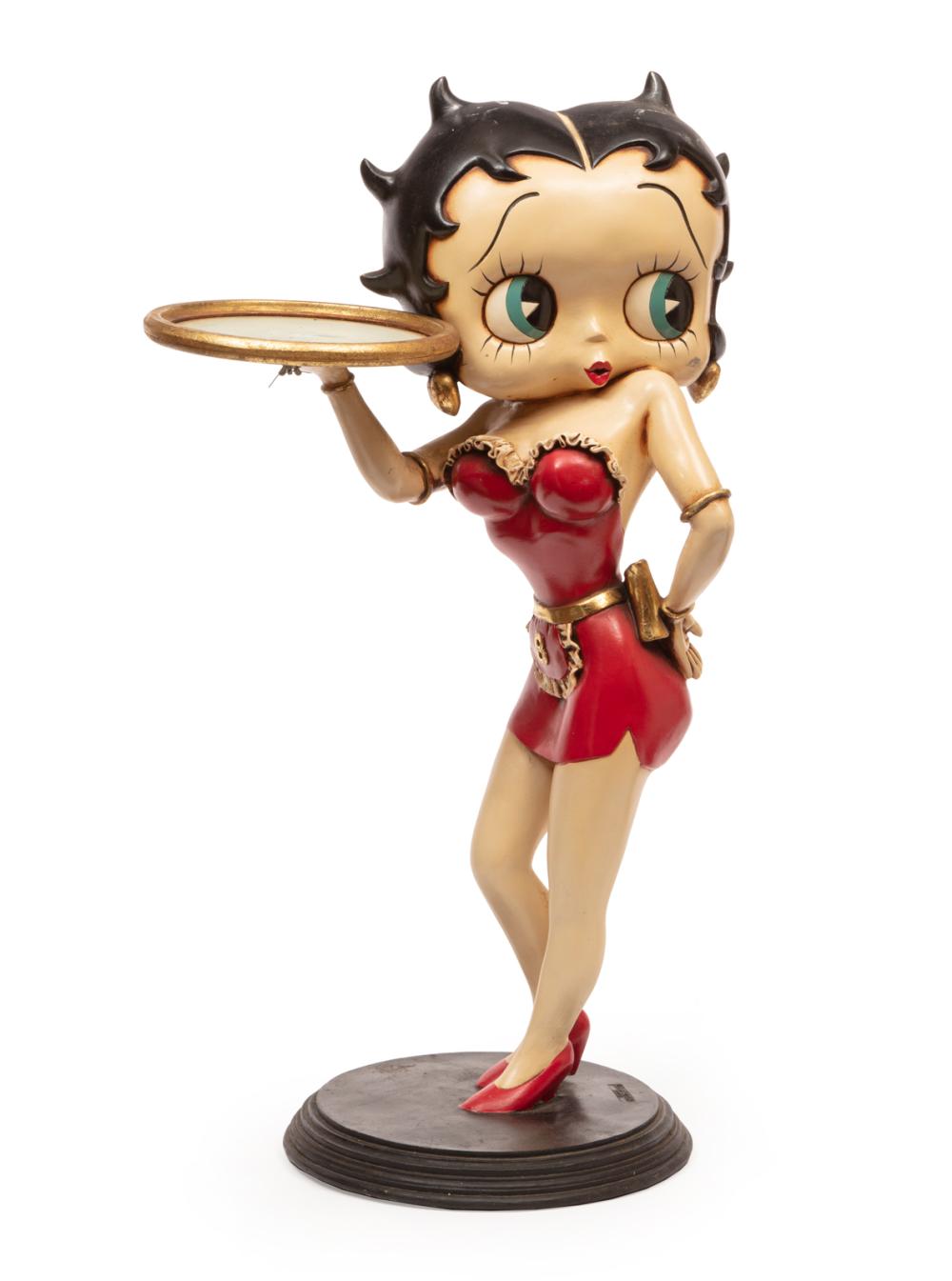 Appraisal: Contemporary Betty Boop Figure marked KFS HEARST painted fiberglass posed