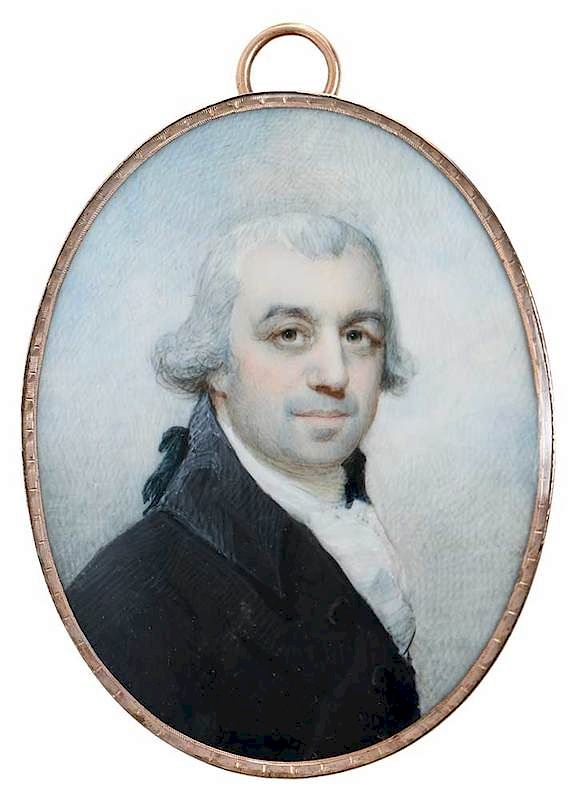 Appraisal: Benjamin Trott Portrait Miniature New Jersey New York Pennsylvania -