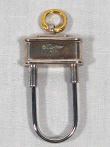 Appraisal: Cartier A silver Cartier key ring in the form of