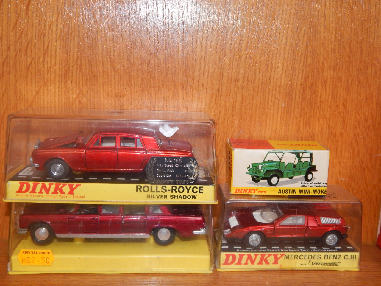 Appraisal: A Dinky toys Mercedes Limousine Rolls Royce silver Shadow Mercedes