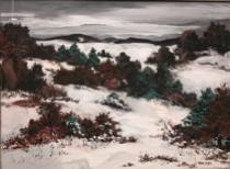 Appraisal: Jane Eiber American th Century Winter Wasteland Watercolor on paper