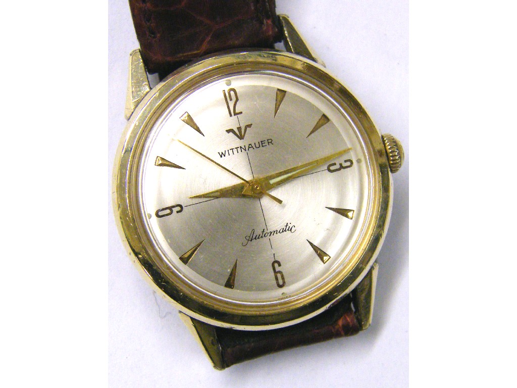 Appraisal: Wittnauer automatic gold plated gentleman's wristwatch mm