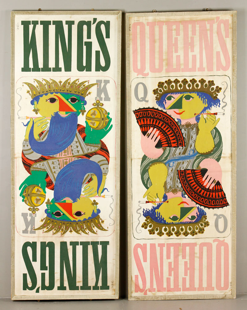 Appraisal: - Pr Wiinblad Kings and Queens Screenprints Bj rn Wiinblad