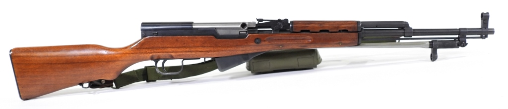 Appraisal: CHINESE SKS RIFLE China C x mm serial number walnut