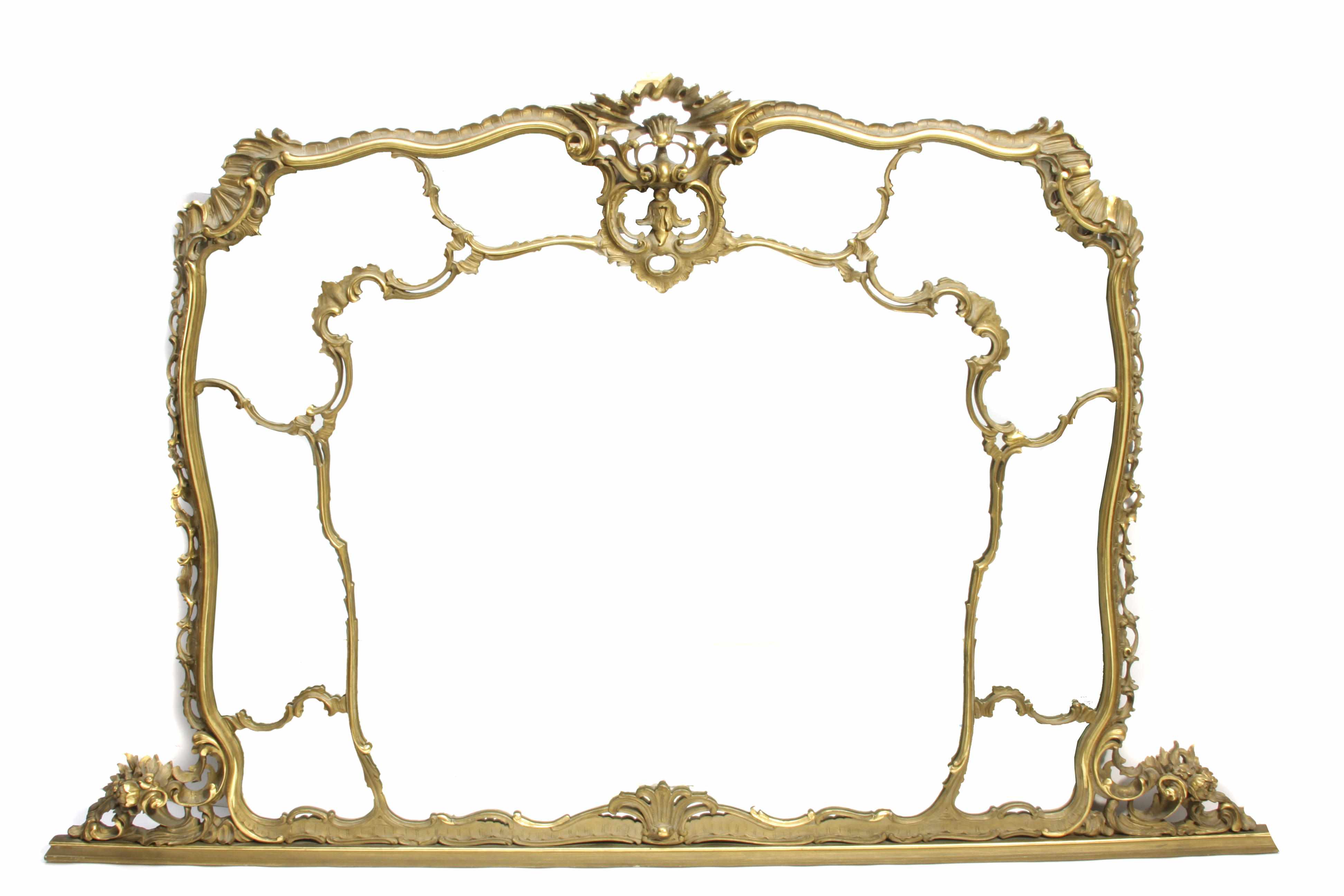 Appraisal: An Italian Rococo style giltwood mirror height in width in