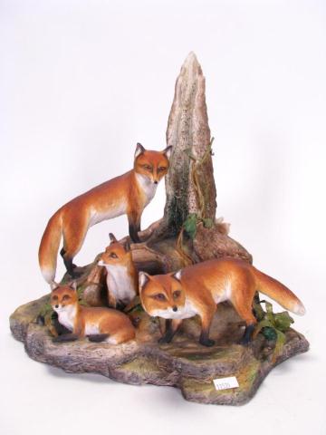 Appraisal: Boehm porcelain limited edition animal grouping depicting four red foxes