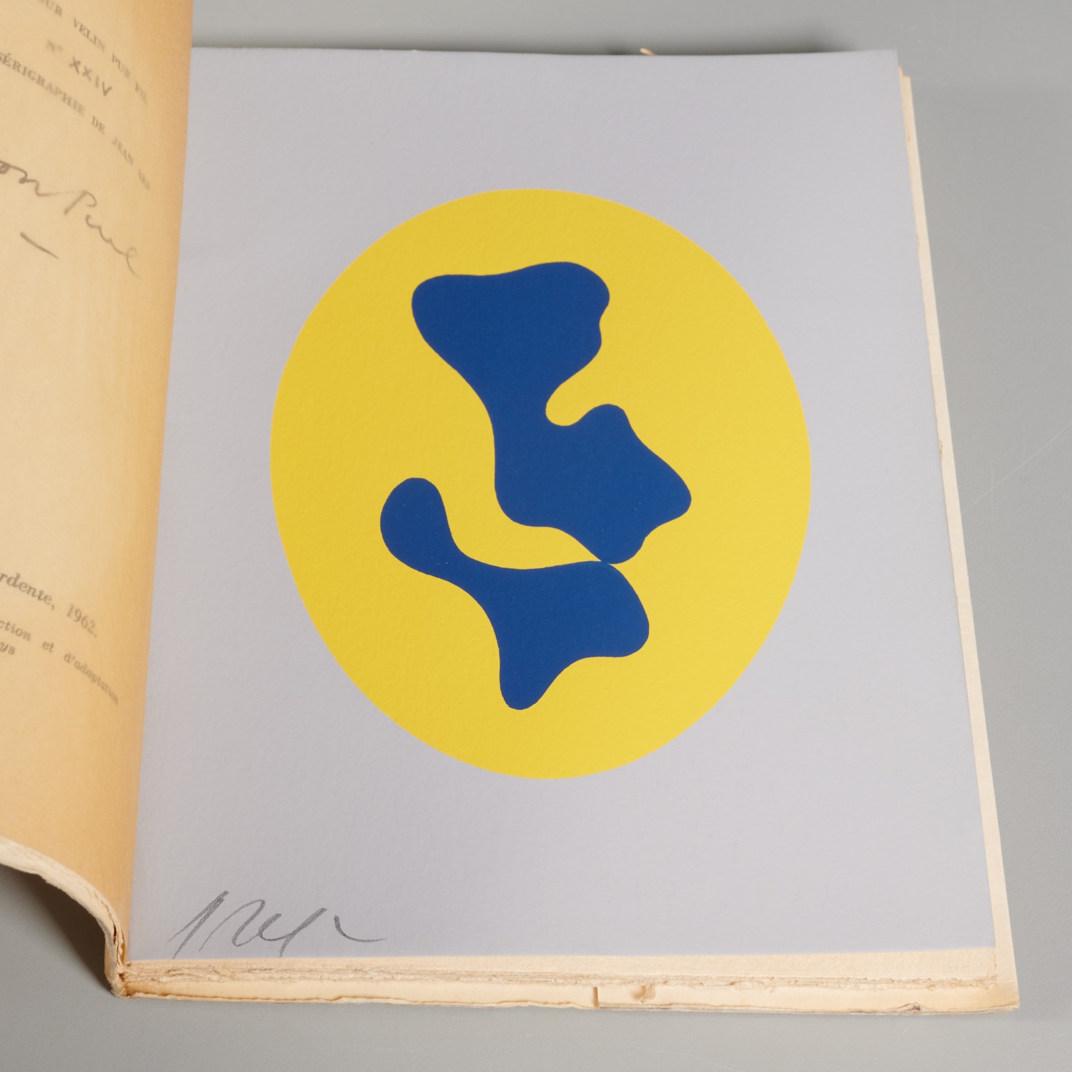 Appraisal: JEAN ARP CE CHANT ENTRE DEUX ASTRES SIGNED Gaston Puel