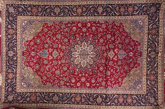 Appraisal: Persian Ispahan carpet Iran modern x Estimate -