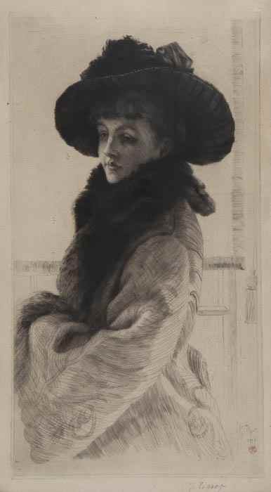 Appraisal: James Jacques Joseph Tissot - Mavourneen or Portrait of Kathleen