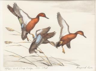 Appraisal: Maynard Reece b Two Duck Stamp Prints Maynard Reece b