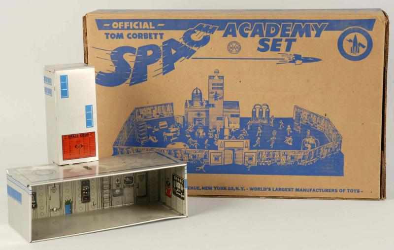 Appraisal: Marx Official Tom Corbett Space Academy Play Set Description Play