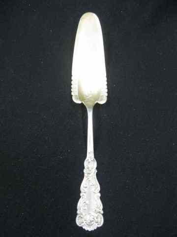 Appraisal: Victorian Sterling Silver Preserve Spoon fine bright cut gold washed