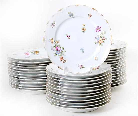 Appraisal: Set of Limoges porcelain plates by Charles Field circa -