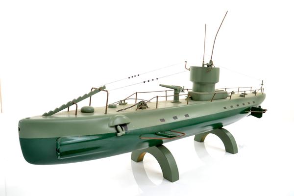 Appraisal: SCRATCH BUILT WOODEN U-BOAT ON SECURED STAND UNBOXED SCRATCH BUILT