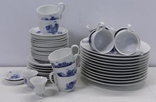 Appraisal: Royal Copenhagen Blue White Partial Porcelain Service To Inc x