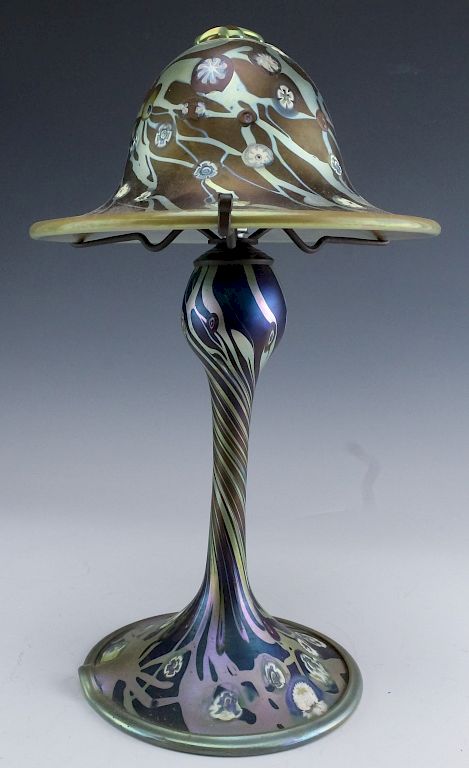 Appraisal: Carl Radke Millefiori Studio Art Glass Table Lamp Carl Radke