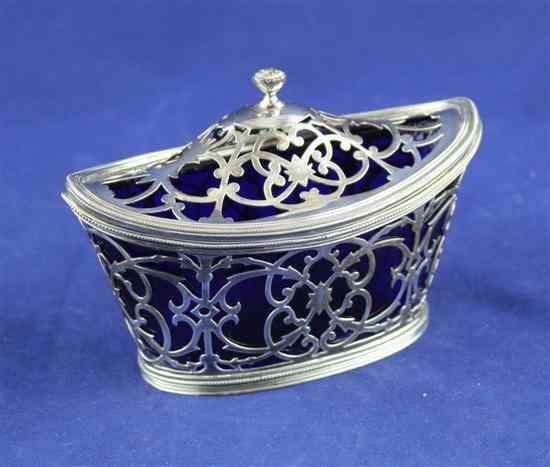 Appraisal: A late Victorian pierced silver sugar bowl by William Comyns