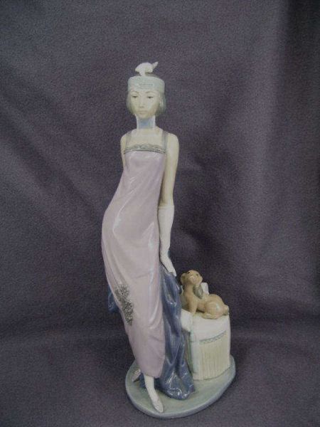 Appraisal: Lladro Porcelain Figure - Couplet Lady Tall lady series Couplet