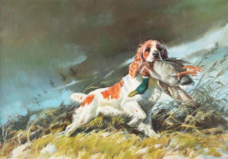 Appraisal: Walter Martin Baumhofer American - The Faithful One A Spaniel