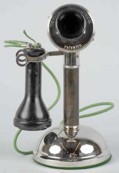 Appraisal: Williams-Abbot Candlestick Telephone Description Circa Phone has nickel over brass