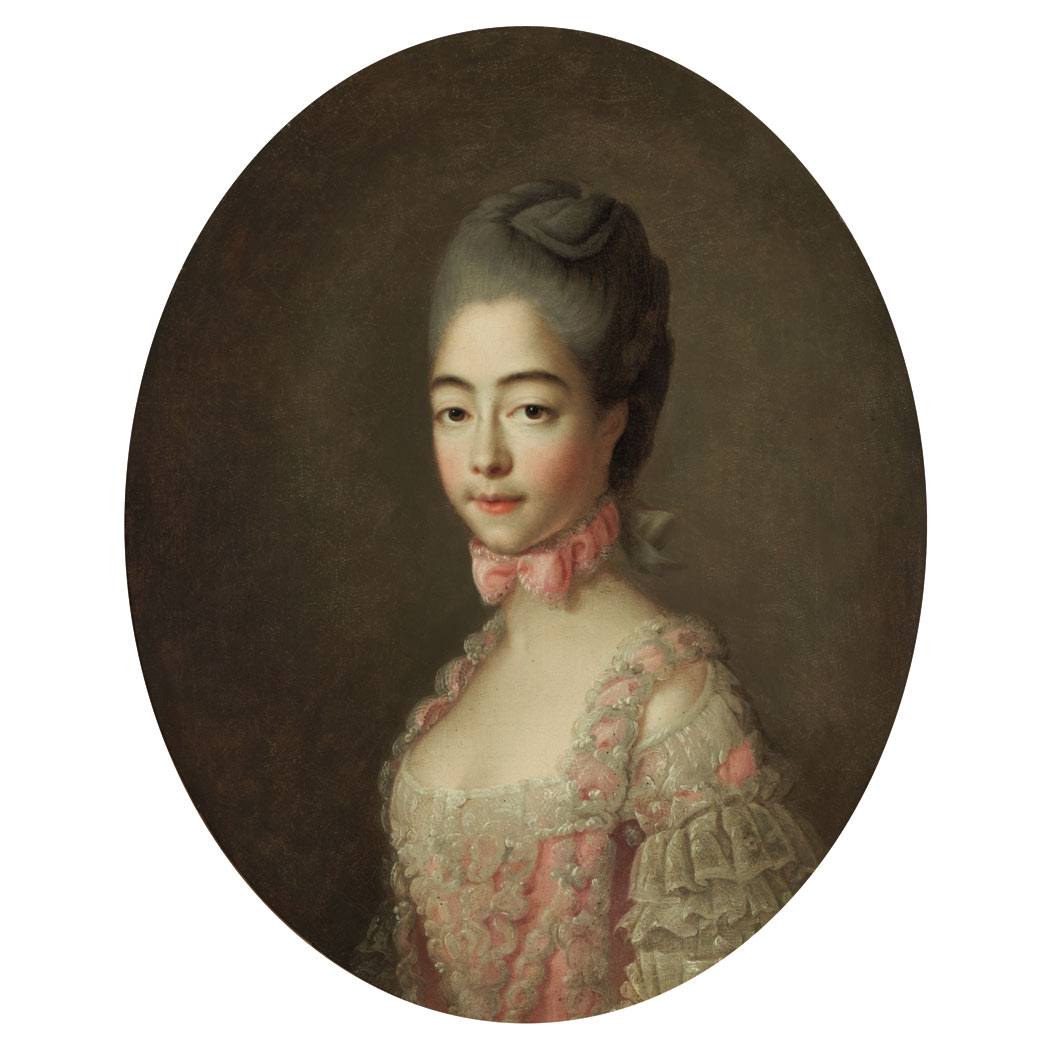 Appraisal: Attributed to Francois Hubert Drouais Portrait of Marie-Josephine Louise de