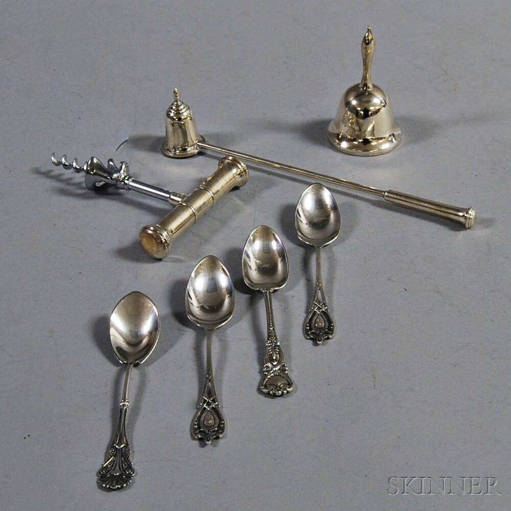 Appraisal: Group of Mostly Sterling Silver Tableware including two Tiffany Co