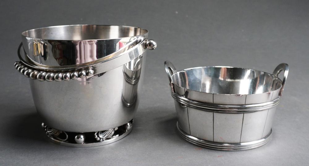 Appraisal: Two American Silver Plate Buckets H of taller in cm