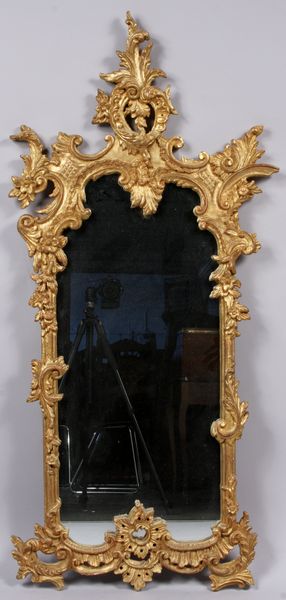 Appraisal: th Century continental gilt wood mirror h x w EST