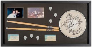 Appraisal: Loverboy Autographed Concert Memorabilia Display Shadowbox display of memorabilia associated