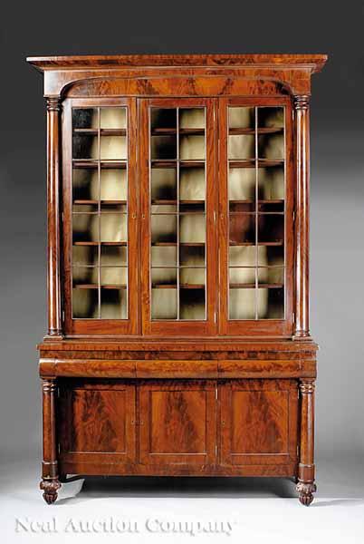 Appraisal: An American Classical Mahogany Bookcase early th c New York