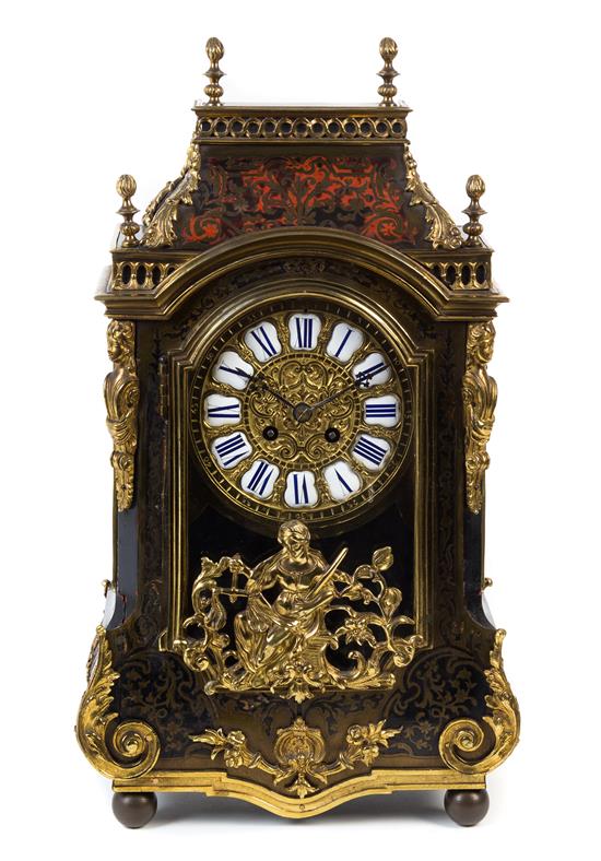 Appraisal: Sale Lot A Napoleon III Style Boulle Marquetry Mantel Clock