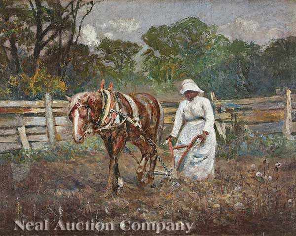 Appraisal: Lyell E Carr American Georgia - Plowing the Cotton Field