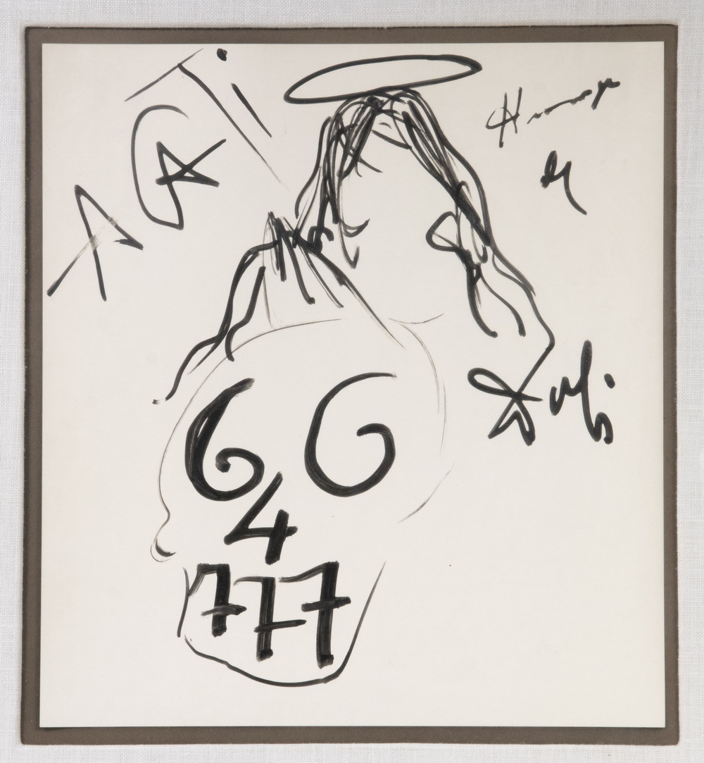 Appraisal: SALVADOR DALI SPAIN FRANCE - Agati ink marker on paper