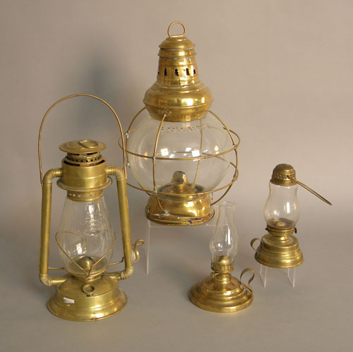 Appraisal: A Perkins brass globe lantern together with a Banner Junior