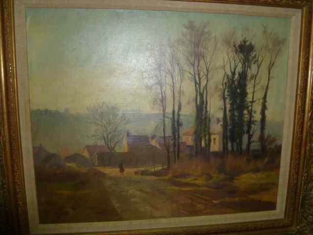 Appraisal: CHARLES AGARD - Le Chemin de la Ferme signed oils