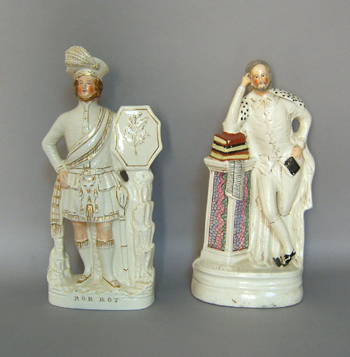 Appraisal: Two Staffordshire figures h and h