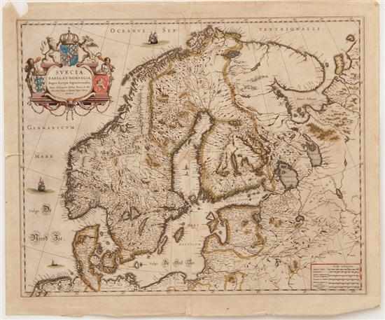 Appraisal: Maps of Scandanavia by Joan Blaeu Anders Bure and Pieter