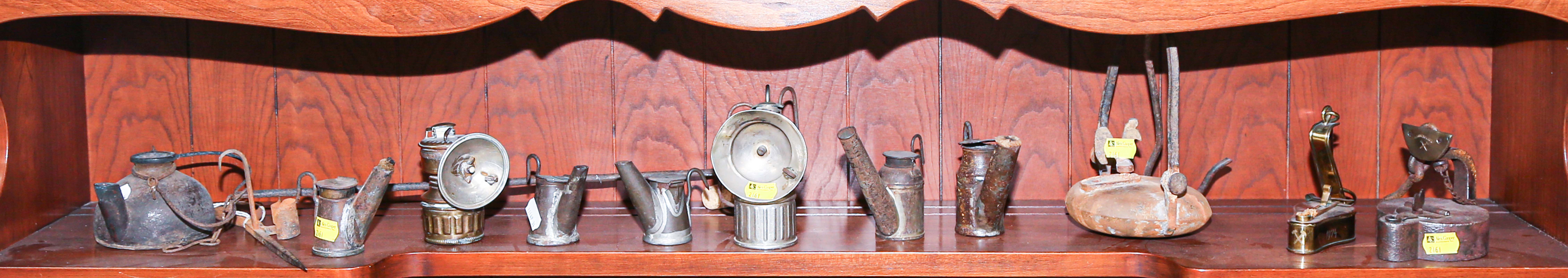 Appraisal: ASSORTMENT OF MINERS' LIGHTING th and early th century including