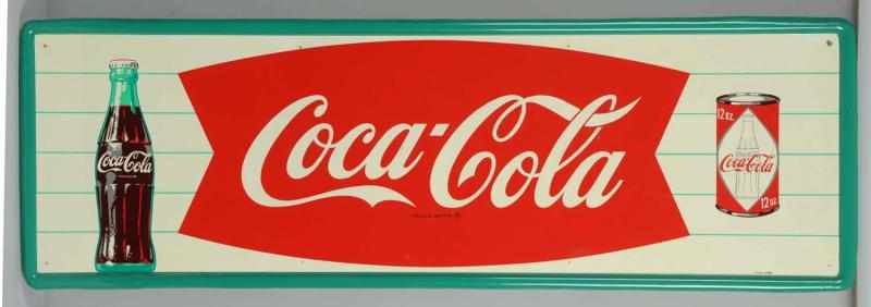 Appraisal: s Coca-Cola Diamond Can Tin Sign Clean and bright with