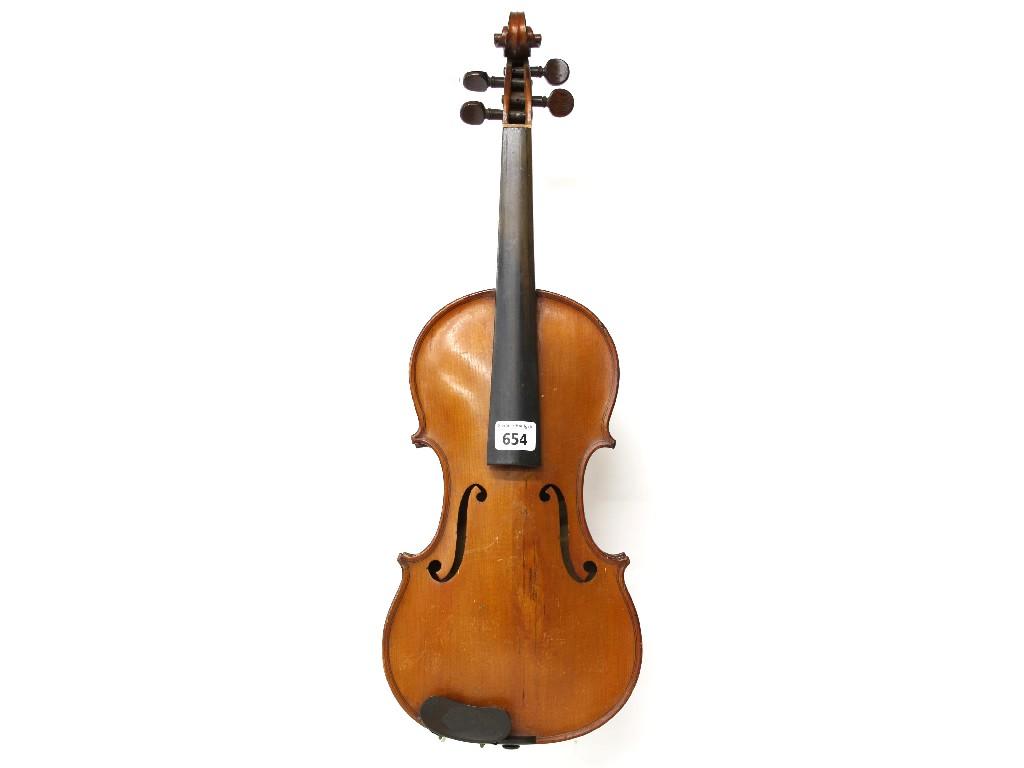 Appraisal: Mirecourt violin by H Blaise cm