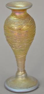 Appraisal: Correia Aurene thread art glass vase signed Correia and marked